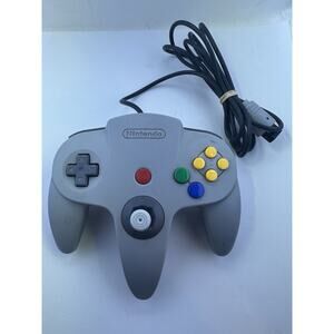 Nintendo 64 Gray Controller OEM N64 Original Authentic Tested Working